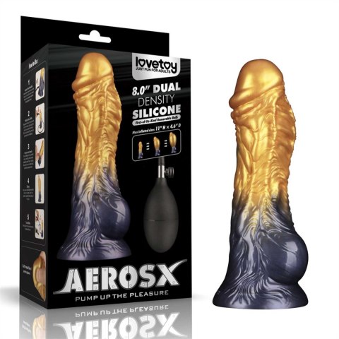 LoveToy - Boys of Toys Sp. z o.o. (dystrybutor) 8'' Dual Density Silicone Inflatable Dildo