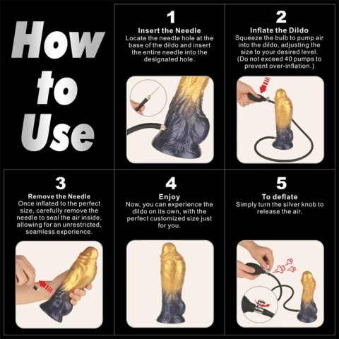 LoveToy - Boys of Toys Sp. z o.o. (dystrybutor) 8'' Dual Density Silicone Inflatable Dildo