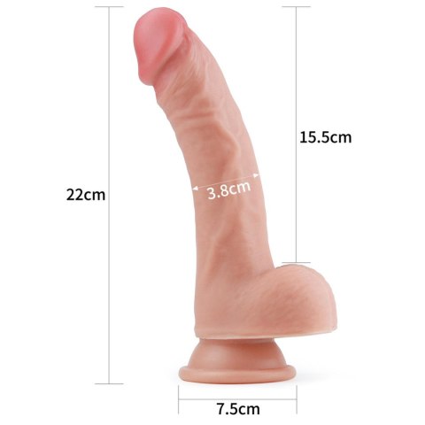 LoveToy - Boys of Toys Sp. z o.o. (dystrybutor) 8'' Dual layered Platinum Silicone Cock