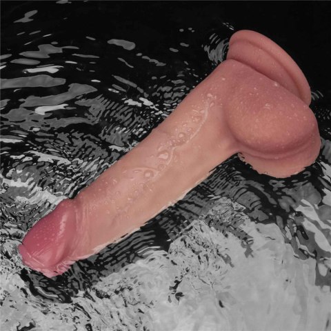 LoveToy - Boys of Toys Sp. z o.o. (dystrybutor) 8" Vibrating Sliding Skin Pro II Dual Layer Silicone Dong