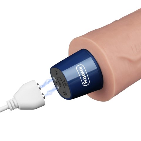 LoveToy - Boys of Toys Sp. z o.o. (dystrybutor) 9.5" REAL SOFTEE Rechargeable TPE Vibrating Dildo(Flesh)