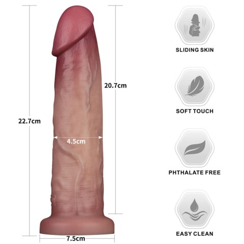 LoveToy - Boys of Toys Sp. z o.o. (dystrybutor) 9'' Sliding Skin Pro II Dual Layer Silicone Dong