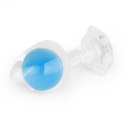 LoveToy - Boys of Toys Sp. z o.o. (dystrybutor) Gemoria Silicone Butt Plug (Glow-In-The-Dark) - blue