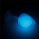 LoveToy - Boys of Toys Sp. z o.o. (dystrybutor) Gemoria Silicone Butt Plug (Glow-In-The-Dark) - blue