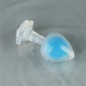 LoveToy - Boys of Toys Sp. z o.o. (dystrybutor) Gemoria Silicone Butt Plug (Glow-In-The-Dark) - blue