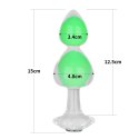 LoveToy - Boys of Toys Sp. z o.o. (dystrybutor) Gemoria Silicone Butt Plug (Glow-In-The-Dark) - green