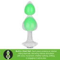 LoveToy - Boys of Toys Sp. z o.o. (dystrybutor) Gemoria Silicone Butt Plug (Glow-In-The-Dark) - green