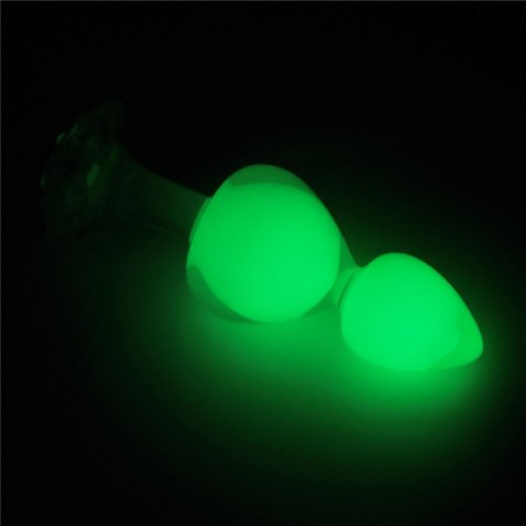 LoveToy - Boys of Toys Sp. z o.o. (dystrybutor) Gemoria Silicone Butt Plug (Glow-In-The-Dark) - green
