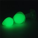 LoveToy - Boys of Toys Sp. z o.o. (dystrybutor) Gemoria Silicone Butt Plug (Glow-In-The-Dark) - green