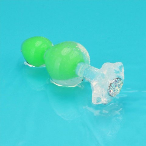 LoveToy - Boys of Toys Sp. z o.o. (dystrybutor) Gemoria Silicone Butt Plug (Glow-In-The-Dark) - green