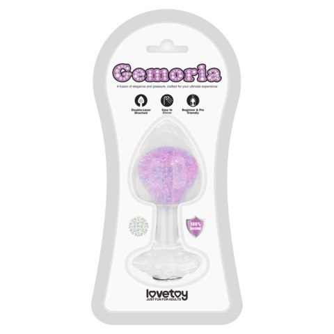 LoveToy - Boys of Toys Sp. z o.o. (dystrybutor) Gemoria Silicone Butt Plug - purple