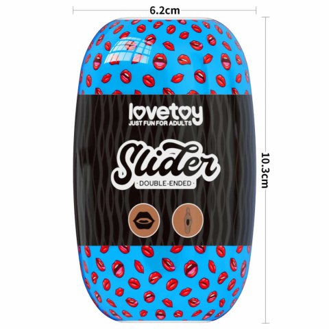 LoveToy - Boys of Toys Sp. z o.o. (dystrybutor) Slider Double-Ended Masturbator Mouth and Vagina