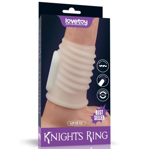 LoveToy - Boys of Toys Sp. z o.o. (dystrybutor) Vibrating Spiral Knights Ring (White)