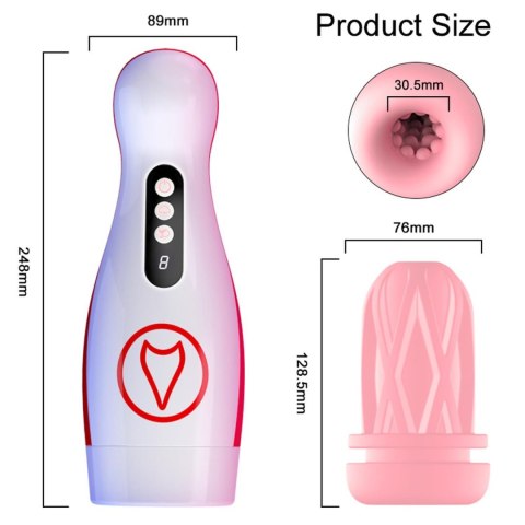 Boys of Toys Sp. z o.o. Masturbator - Vibrating Masturbation Cup , 7 Suction Power, 7 Vibration Setting