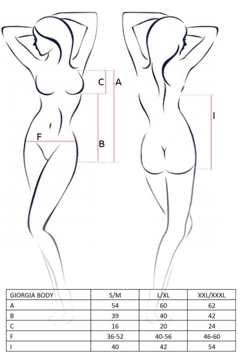 Casmir - FHU MATAR Bielizna-GIORGIA BODY black XXL/XXXL - Casmir