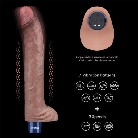 LoveToy - Boys of Toys Sp. z o.o. (dystrybutor) 11" REAL SOFTEE Rechargeable Silicone Vibrating Dildo