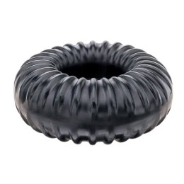 Pierścień Erekcyjny Ribbed Ring Black Perfect Fit