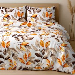 Pościel satyna bawełniana LEAVES/160x200 EXCLUSIVE