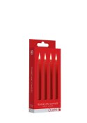 Teasing Wax Candles 4-Pack Red - Czerwony Zestaw Świec Do Bdsm Ouch! by Shots