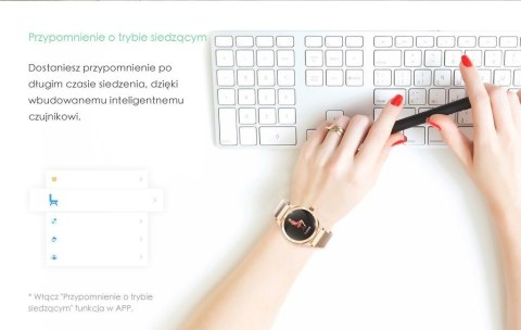 G. Rossi SMARTWATCH DAMSKI G. Rossi SW017-5 r.gold/white (sg011e)