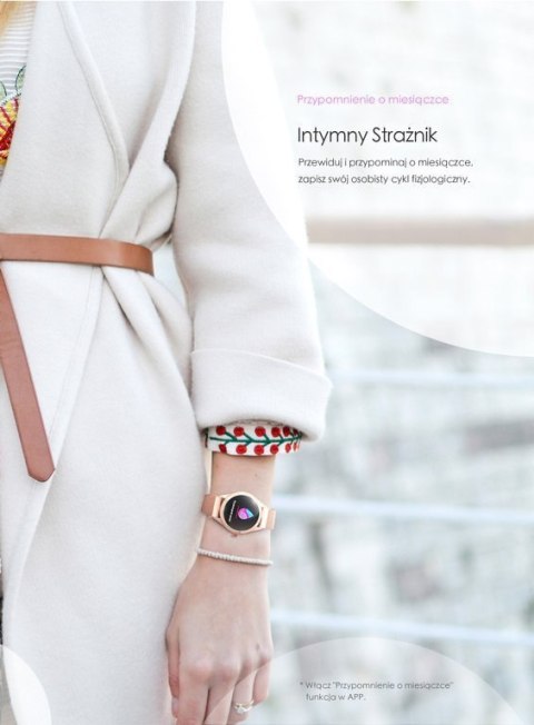 G. Rossi SMARTWATCH DAMSKI G. Rossi SW017-5 r.gold/white (sg011e)