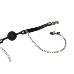Intimate Distribution Ball Gag with nipple clamps Party Hard Hentai