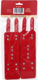 Intimate Distribution Fetish Fever - Cuffs with two buckles - Red