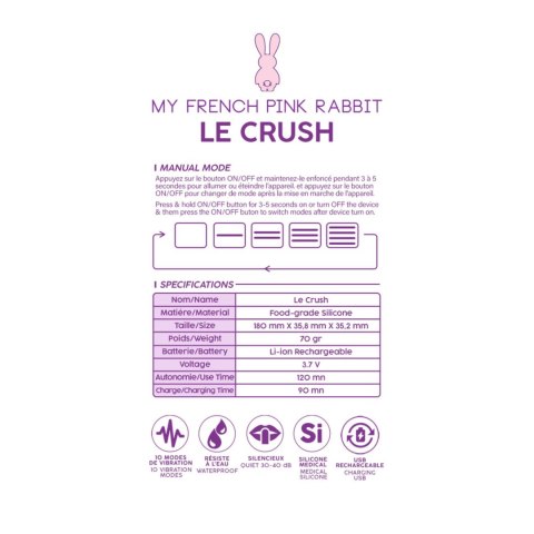 Intimate Distribution Le Crush Violet - App controlled