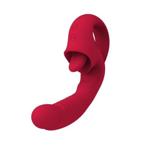 Intimate Distribution Rouge Velvet - Mini G-Spot + Licking Vibrator