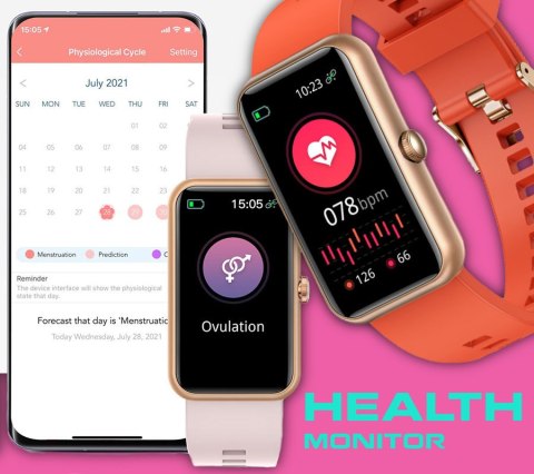 Rubicon SMARTWATCH UNISEX Rubicon RNCE83 - CIŚNIENIOMIERZ (sr032f)