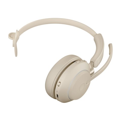 Słuchawki nauszne bezprzewodowe Jabra Evolve2 65 UC Mono Link380c, beige