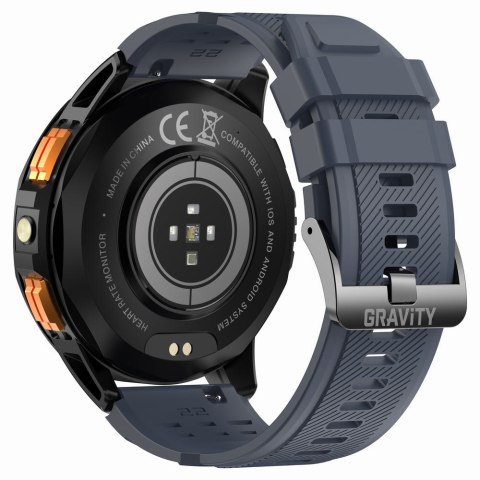 Gravity SMARTWATCH MĘSKI GRAVITY GT24-1 - LATARKA, DODATKOWY PASEK (sg033a)