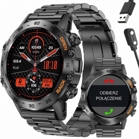 Gravity SMARTWATCH MĘSKI GRAVITY GT9-2 - WYKONYWANIE POŁĄCZEŃ, CIŚNIENIOMIERZ (sg021b)