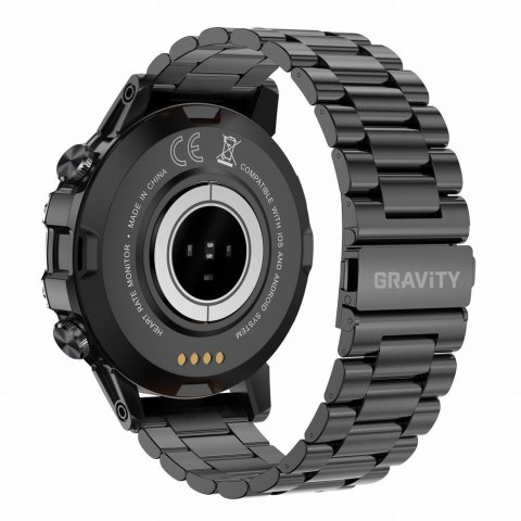Gravity SMARTWATCH MĘSKI GRAVITY GT9-2 - WYKONYWANIE POŁĄCZEŃ, CIŚNIENIOMIERZ (sg021b)