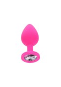 Korek Analny Toyjoy Anal Play Diamond Booty Jewel Medium Pink TOYJOY