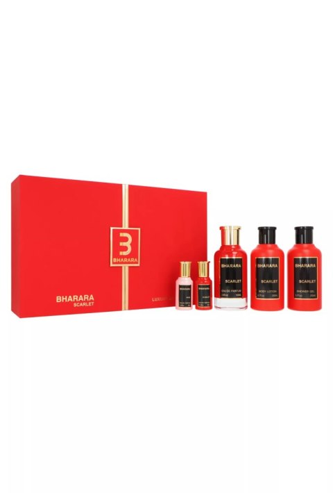 Zestaw Bharara Collection: Scarlet Edp 100ml + Shower Gel 200ml + Body Lotion 200ml + Edp 10ml + Rose Edp 10ml