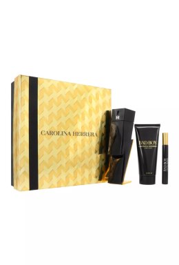 Zestaw Carolina Herrera Bad Boy Edt 100ml + Shower Gel 100ml + Edt 10ml