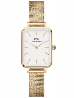 Daniel Wellington ZEGAREK DAMSKI DANIEL WELLINGTON Quadro Pressed Evergold 20mm DW00100556 + BOX (zw520a)