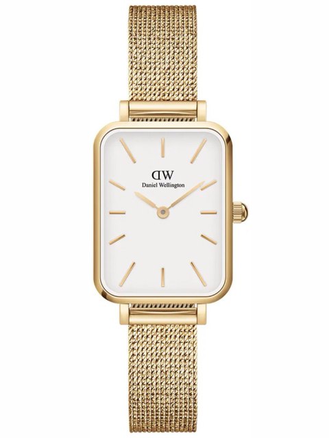 Daniel Wellington ZEGAREK DAMSKI DANIEL WELLINGTON Quadro Pressed Evergold 20mm DW00100556 + BOX (zw520a)