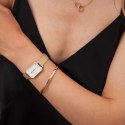 Daniel Wellington ZEGAREK DAMSKI DANIEL WELLINGTON Quadro Pressed Evergold 20mm DW00100556 + BOX (zw520a)