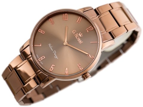 G. Rossi ZEGAREK G. ROSSI - 10194B-2B3 (zg257f) brown + BOX