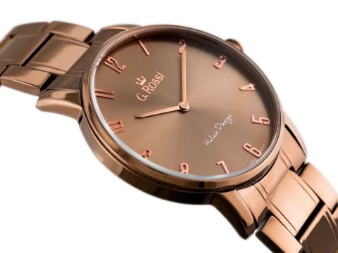 G. Rossi ZEGAREK G. ROSSI - 10194B-2B3 (zg257f) brown + BOX