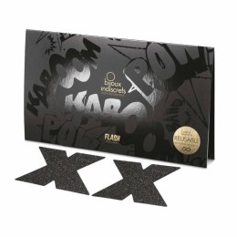 Ozdobne naklejki na sutki Flash Cross Black Bijoux Indiscrets