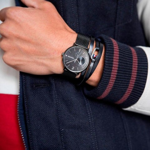 Tommy Hilfiger ZEGAREK MĘSKI TOMMY HILFIGER BROOKLYN 1791507 (zf061a)