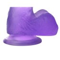 LOVETOY DILDO 6'' JELLY STUDS FIOLETOWE