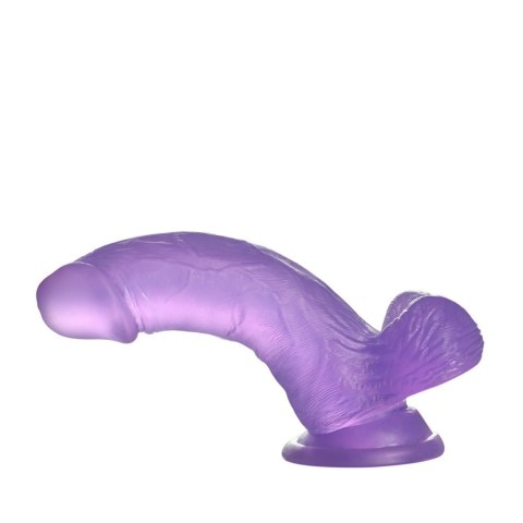 LOVETOY DILDO 6'' JELLY STUDS FIOLETOWE