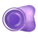 LOVETOY DILDO 6'' JELLY STUDS FIOLETOWE
