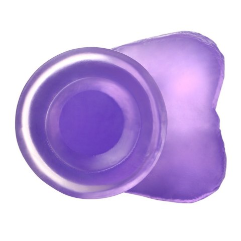 LOVETOY DILDO 6'' JELLY STUDS FIOLETOWE