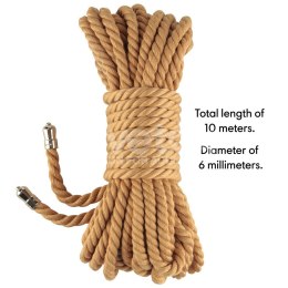 LOVETOY LINA DO KRĘPOWANIA REBELLION NATURAL KNOT BONDAGE ROPE