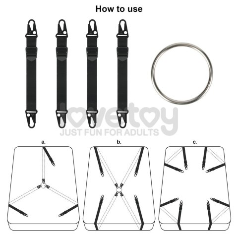 LOVETOY REBELLION REIGN UNDER MATTRESS RESTRAINT